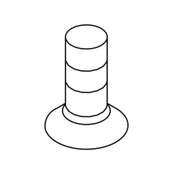 FHS0308N FHS, M3x8 (N)