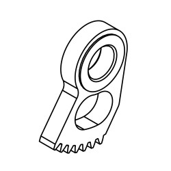 H46-30400 Toothed Lever