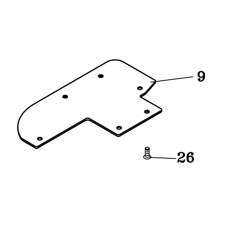 H45-50100 Bottom Base Wearing Protection Plate Set  (Option)