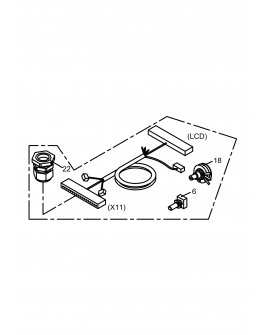 EW720112FX11 Wire Ass'y X11/X13/X8 (Control Panel)(For 1250W/1650W/1850W)