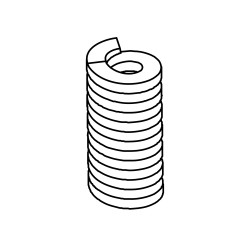M7-1-421520 Spring (For 9mm, Tension 45kg) (Option)