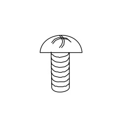 EXT 200E03010 PHILLIPS HEAD MACHINE SCREW,M3*10