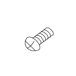 EXT 200E03025 PHILLIPS HEAD MACHINE SCREW,M3*25