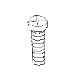 EXT 200E03030 PHILLIPS HEAD MACHINE SCREW,M3*30