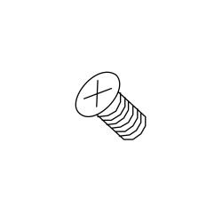 EXT 200F03008 FLAT HEAD CAP SCREW,M3*8