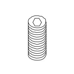 EXT 200G05006 SOCKET HEAD CAP SCREW,M5*6