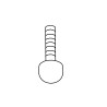 EXT 200Y04016 PLASTIC HEAD SCREW,M4*16