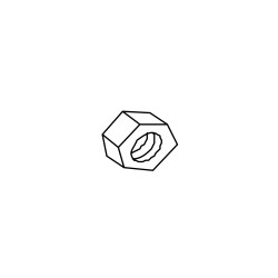 EXT 201A06 HEX NUT,M6