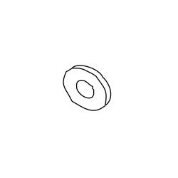 EXT 202A0410 PLAIN WASHER,M4*10