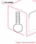 EXT 200Y04016 PLASTIC HEAD SCREW,M4*16
