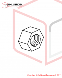 EXT 201A03 HEX NUT,M3