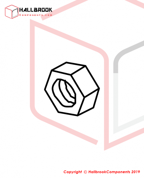 EXT 201A04 HEX NUT,M4