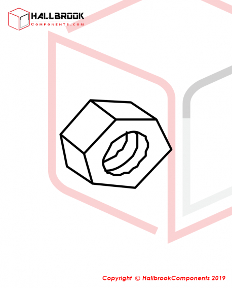 EXT 201A06 HEX NUT,M6
