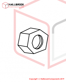 EXT 201A08 HEX NUT,M8