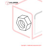 EXT 201A10 HEX NUT,M10