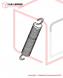 EXT 2201214075 TENSION SPRING(Ⅵ),1.2*14*75