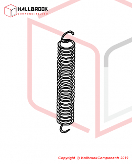 EXT 2201512050 TENSION SPRING,1.6*12*50