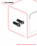 Black round cross head screw M2X8