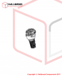 Black hexagon socket head cap screw
