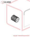 Eccentric shaft belt pulley