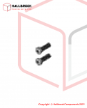 Black cross round head screw M2.5X10