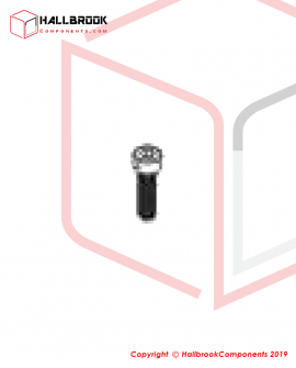 Black round cross head screw M4X15