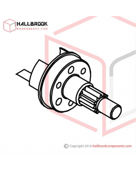 H45-10140 Tensioning Wheel Shaft