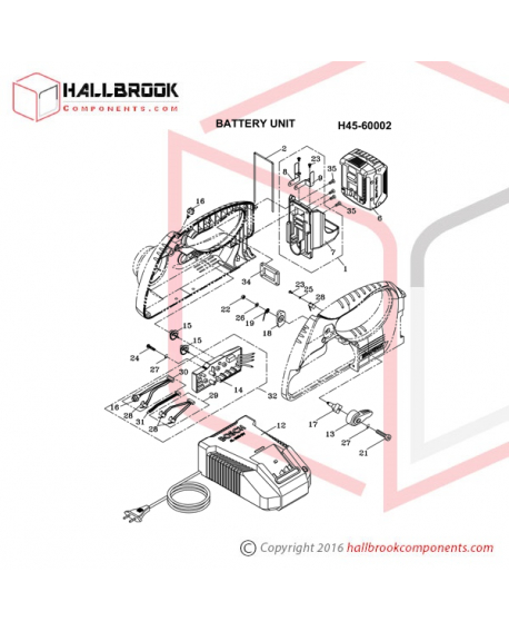 H45-60002 Battery Unit (For 220V/230V/240V)