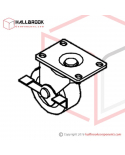 TE-012 Caster (Brake)