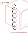 Adjust Arm Spring 935-01-60141