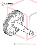 T5-1-30220 Worm Gear for M1 Motor