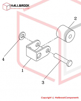 Free Slide Roller Ass'y (Stainless Steel Model)