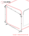 Strap Track Frame Ass'y (For TP-702RS, 5-6mm)