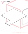 Upper Table Rear (Stainless Steel Model)(Only 850W)