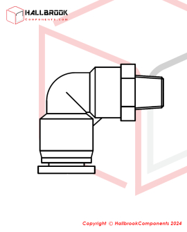 Tube Fitting-Elbow, φ10-1/4"