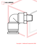 Tube Fitting-Elbow, φ10-1/4"