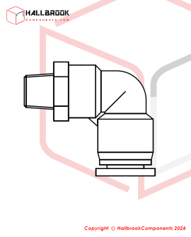 Tube Fitting-Elbow, φ10-3/8"