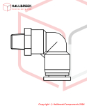 Tube Fitting-Elbow, φ10-3/8"