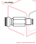 Brass Silencer, 1/4"