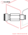 Brass Silencer, 1/4"