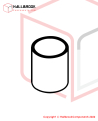 Plastic Bushing, 24×30
