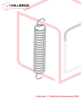 Long extension spring φ1.0*φ10.8*22