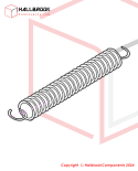 Skateboard extension spring