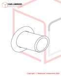 Cover support protruding sleeve