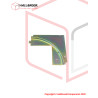 T6-2-21360 Back Guide Plate, Corner Upper