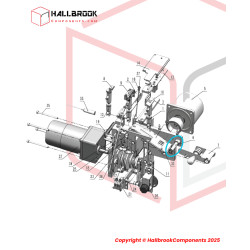 Driven wheel rotating shaft (30MM)