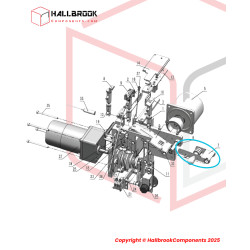 Driven wheel bracket unit (30MM)