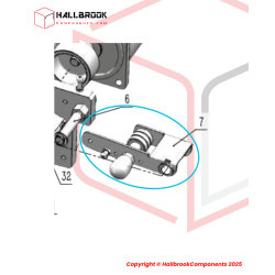 Driven wheel bracket unit (30MM)