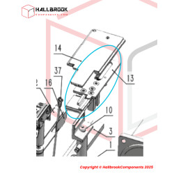 Bottom sliding plate unit