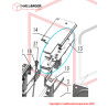 Bottom sliding plate unit
